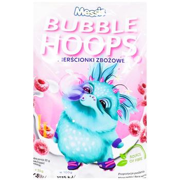 Сніданок сухий Messis Bubble Hoops Кільця злакові зі смаком жувальної гумки 250г - купити, ціни на Епіцентр FOOD - фото 1