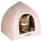 Barksi будиночок для котів M 40х40х42 см - бежевий