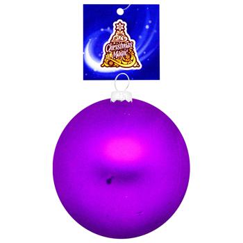 Christmas Magic Matte Purple Christmas Ball 8cm - buy, prices for - photo 1