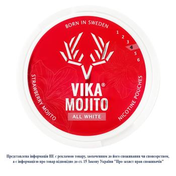 Безтютюнові нікотинові подушечки Vika Strawberry Mojito - купити, ціни на - фото 2