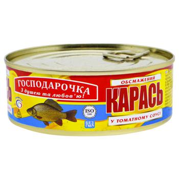 Gospodarochka Fried Crucian in Tomato Sauce 250g - buy, prices for Tavria V - photo 1