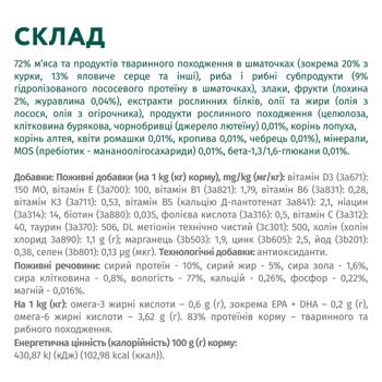 Корм влажный Optimeal с лососем и голубикой для собак всех пород 100г - купить, цены на MasterZoo - фото 6
