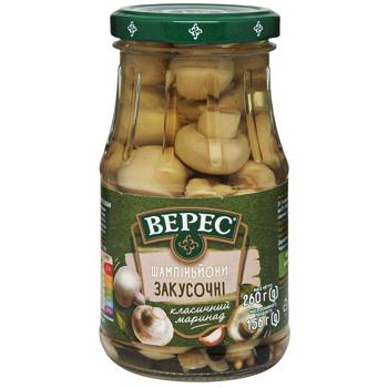 Шампиньоны Верес закусочные 260г - купить, цены на КОСМОС - фото 1