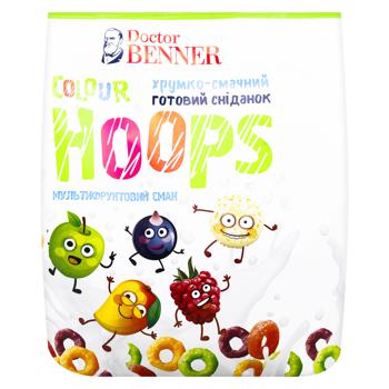 Сніданок сухий Doctor Benner Colour Hoops 400г - купити, ціни на Auchan - фото 3