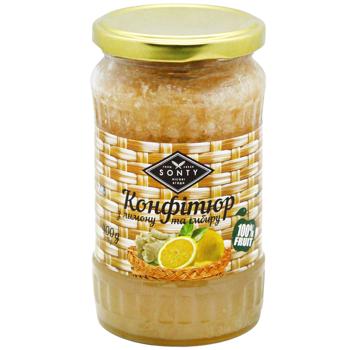 Конфитюр Sonty из лимона и имбиря 400г