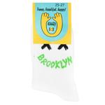 Шкарпетки унісекс Krazy Sox високі р.25-27 білий