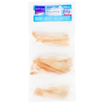 Norven Fresh Frozen Pollock Fillet without Skin 3x200g