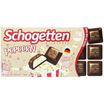 Schogetten Popcorn Milk Chocolate 100g - buy, prices for Auchan - photo 1