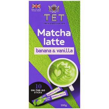 Напиток на основе зеленого чая ТЕТ Matcha Latte банан и ваниль 10г*10шт - купить, цены на - фото 2