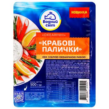 Vodnyy Svit Crab Sticks 500g - buy, prices for - photo 1