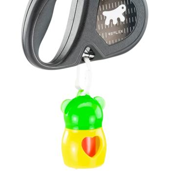 Поводок-рулетка Ferplast Flippy One Reflex с тросом M до 20кг 5м черно-лиловый - купить, цены на MasterZoo - фото 3