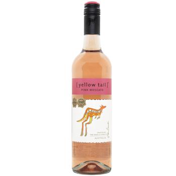 Вино Yellow Tail Pink Moscato рожеве напівсолодке 7,5% 0,75л - купити, ціни на Cупермаркет "Харків" - фото 1