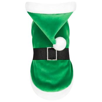 Pet Fashion Santa Christmas Body-Cloth for Dogs s.S Green - buy, prices for MasterZoo - photo 1