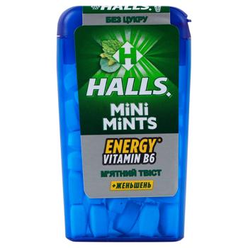 Конфеты Halls Mini Mints со вкусом мяты и ментола 12,5г