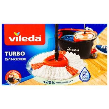 Комплект для прибирання Vileda Easywring Clean Turbo сіро-червоний - купити, ціни на WINETIME - фото 2