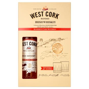 Виски West Cork Bourbon Cask с 2 бокалами 40% 0,7л - купить, цены на - фото 4