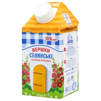 Вершки Селянські ультрапастеризовані 10% 500г
