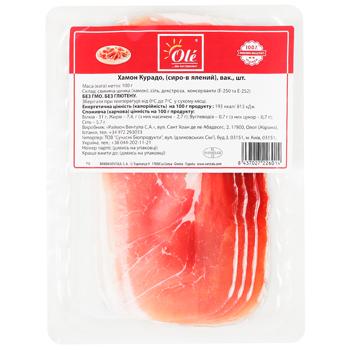 Хамон Ventula Ole Курадо сыровяленый нарезка 100г - купить, цены на Восторг - фото 1