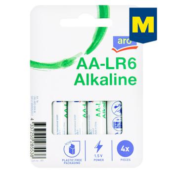 Батарейки Aro Alkaline AA-LR6 4шт - купить, цены на  - фото 1