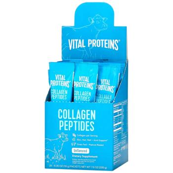 Пептиды коллагена, Collagen Peptides, Vital Proteins, без вкуса, 20 пакетиков по 10 г - купить, цены на Biotus - фото 5