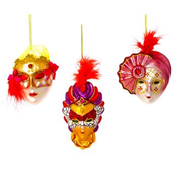 Decoris Mask Pendant 9x3x10cm in assortment - buy, prices for METRO - photo 1