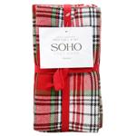 Soho Red Cell Set of Kitchen Towels 40х40сm 4pcs