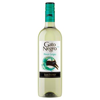 Вино Gato Negro Pinot Grigio біле сухе 13% 0,75л - купити, ціни на Торба - фото 1