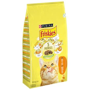 Корм сухой Friskies с курицей и овощами для взрослых кошек 10кг - купить, цены на MasterZoo - фото 2