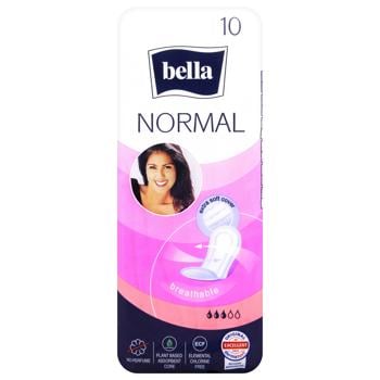 Прокладки гігієнічні Bella Normal 10шт - купити, ціни на Auchan - фото 1