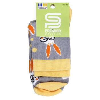 Набор носков детских Premier Socks Зайцы р.20-22 серый 2 пары - купить, цены на NOVUS - фото 1