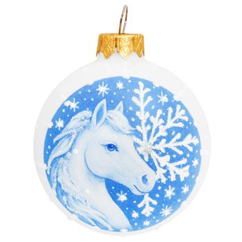 Шар ёлочный АСК Символ года стеклянный с рисунком 6,5см в ассортименте - купить, цены на - фото 8