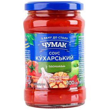 Соус Чумак Поварской с чесноком 300г - купить, цены на Восторг - фото 1