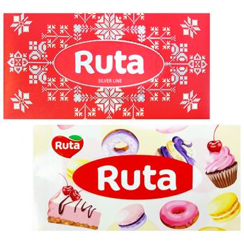 Салфетки косметические Ruta Women Brick двухслойные белые 150шт