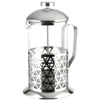 Flamberg Glass Stainless Steel French Press 800ml - buy, prices for Supermarket "Kharkiv" - photo 1