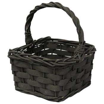 Gray Wicker Basket 20*17cm No1 - buy, prices for Biotus - photo 1