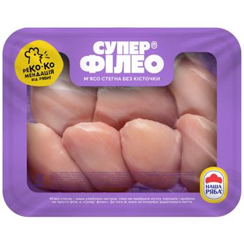 Super Fileo Chilled Chicken Thigh Fillet ~1,1kg - buy, prices for METRO - photo 1