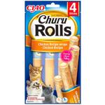 Inaba Churu Rolls Cat Snack with Chicken 4pcs x 10g