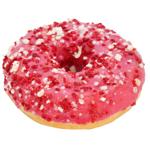 Донат з полуничною начинкою 70г
