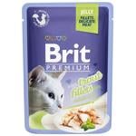 Корм вологий Brit Premium з філе форелі для дорослих котів 85г