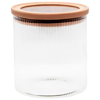 Банка для зберігання Actuel скло 0.52л - купити, ціни на Auchan - фото 1