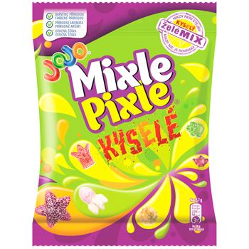 Цукерки желейні Jojo Mixle Pixle Sour з фруктовими смаками 80г - купити, ціни на Ідеал - фото 1