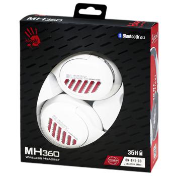 A4Tech Bloody MH360 White Wireless Headphones