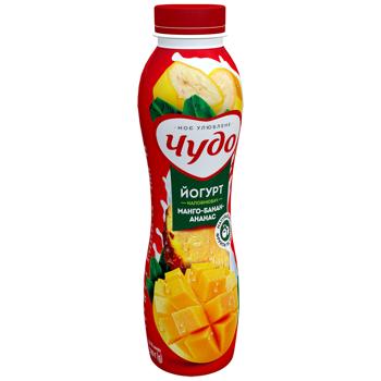 Йогурт Чудо Манго-банан-ананас 2,5% 520г - купити, ціни на NOVUS - фото 2