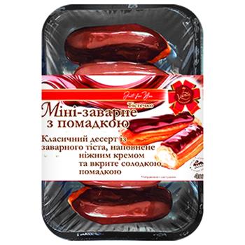 Пирожное Valencia мини заварное с помадкой 130г - купить, цены на Auchan - фото 1