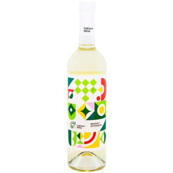 Вино Father's Wine Мускат Оттонель белое сухое 12,5% 0,75л