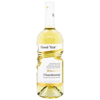 Bolgrad Chardonnay White Dry Wine 9.5-14% 0.75l - buy, prices for COSMOS - photo 1