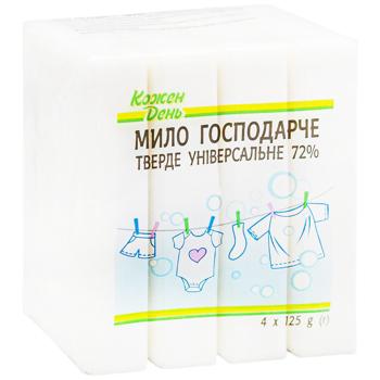 Мыло хозяйственное Каждый день универсальное 125г x 4шт - купить, цены на Идеал - фото 3