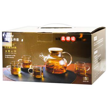 Teapot 1.2l with Cups 100ml 5pcs - buy, prices for - photo 7