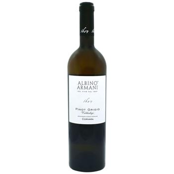 Вино Albino Armani Pinot Grigio Corvaro Valdadige белое сухое 12,5% 0,75л - купить, цены на Чудо Маркет - фото 1