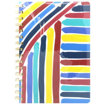 Buromax Painting Blue Notebook A5 80 sheets - buy, prices for MegaMarket - photo 1